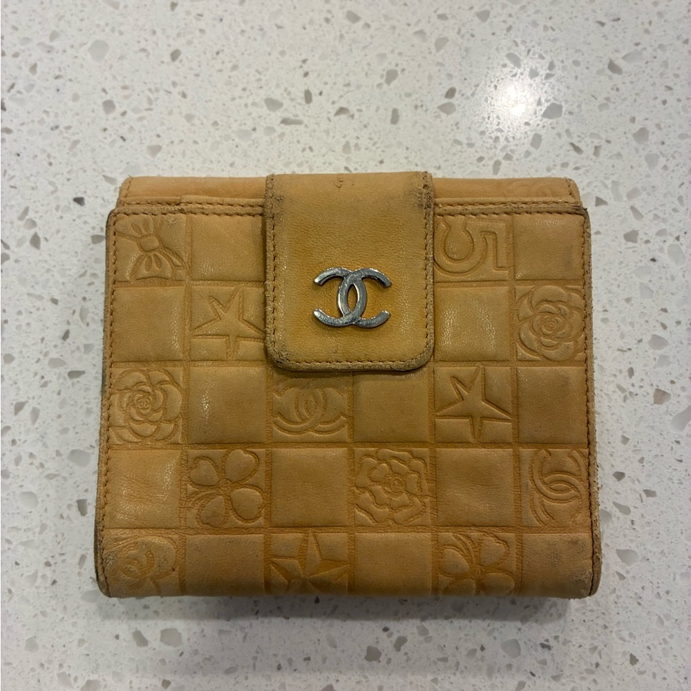 Chanel Beige Wallet Authentic